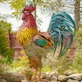 thumbnail image 4 of Dienrx Clearance Metal Rooster Floor Decoration, Rooster Garden Statues & Sculptures Garden Courtyard Decor Chicken Yard Art Decor Standing Animal Ornament for Backyard Patio Kitchen Decorations, 4 of 4