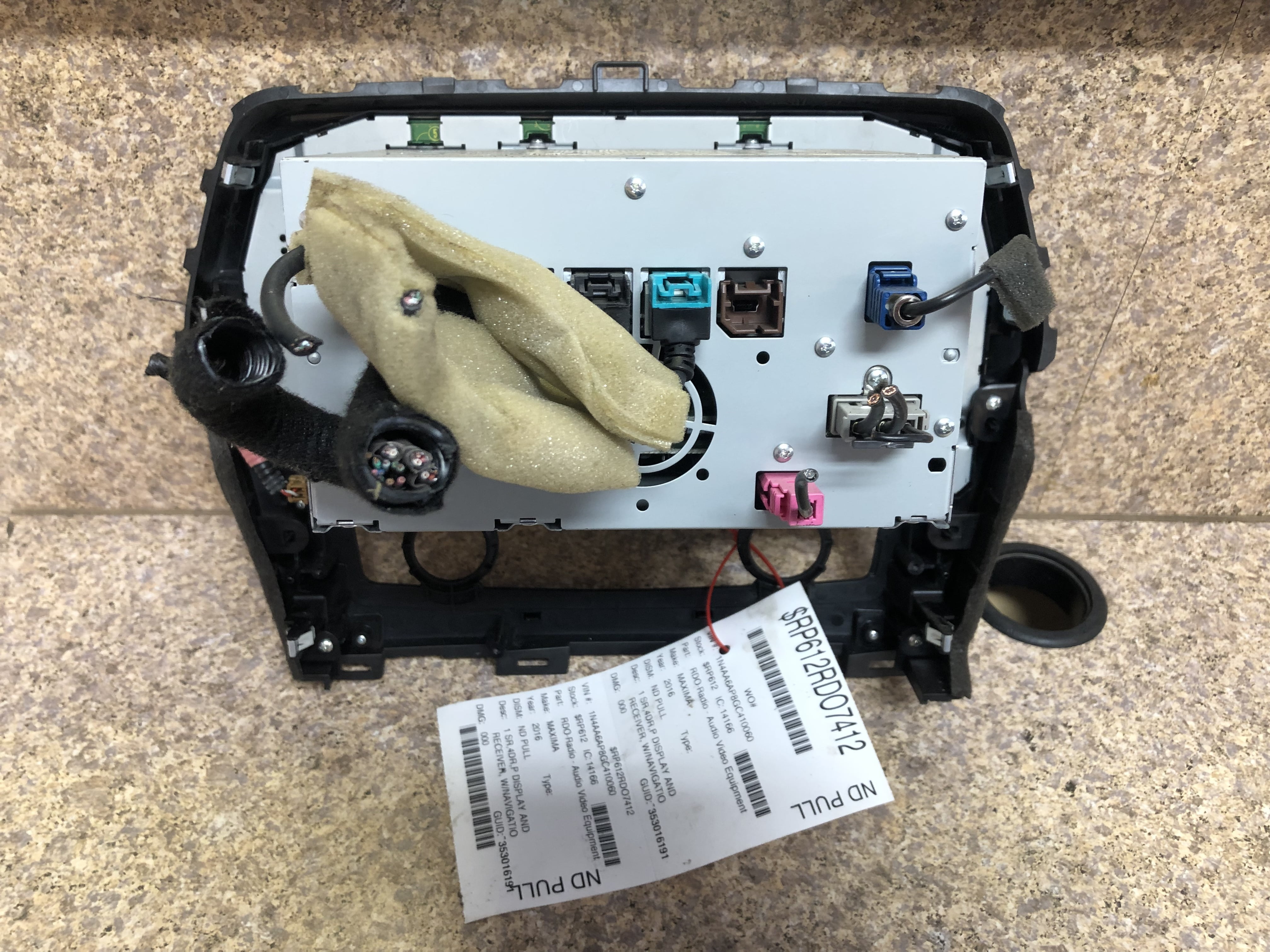 Pre-Owned 16 Nissan Maxima AM FM Radio Receiver w/ Navigation OEM LKQ - Verify Specific Vehicle Fitment In Description - (Good)