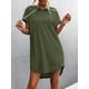 thumbnail image 5 of Vestido con capucha para mujer Mini vestido casual de manga corta Romacci Vestido, 5 of 7