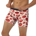 thumbnail image 3 of Xecao Tomatoes Print Boxer Briefs for Men's Stretch Moisture-Wicking Underwear, Mid-Rise Classics breathable fabric, 3 of 7
