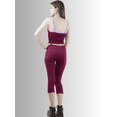 thumbnail image 3 of SET DE CABRI Y BLUSA STRETCH VINO PARA MUJER UNITALLA, 3 of 5