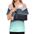 thumbnail image 3 of Women's Post Shoulder Surgery Shirts Short Sleeve Snap-Open Arm Shoulder Recovery Shirt Casual Loose Adaptive Blouses,S, 3 of 8
