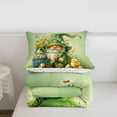 thumbnail image 5 of Erosebridal Cute Cartoon Gnome Queen Comforter Set,Happy Easter Eggs Cute Blossom Daisy Bedding Comforter Set For Kids Girls Reversible 3pcs, 5 of 7