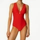 thumbnail image 1 of WILLBEST Trajes de Baño Natacion Mujer Traje de Baño Con Volantes y Cuello En V Con Cordones Para Mujer, 1 of 8