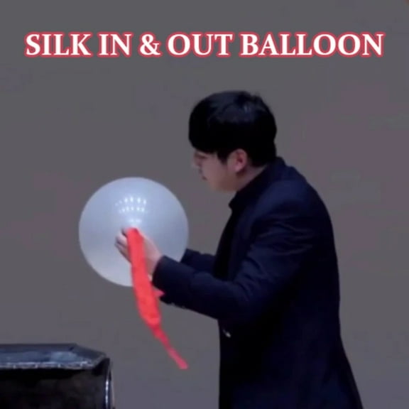 Silk in & out Balloon Magic Tricks Visual Penetration Magia Stage Appearing Vanishes Illusions Gimmicks Magician Mentalism Props