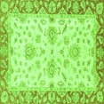 thumbnail image 1 of Ahgly Company Indoor Square Oriental Green Traditional Area Rugs, 3' Square, 1 of 4