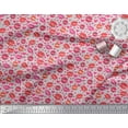 thumbnail image 3 of Soimoi Gray Heavy Satin Fabric Heart & Lips Women Printed Craft Fabric by the Yard 54 Inch Wide, 3 of 3