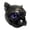 Lavender eyes, variant on lanema Handcrafted Black Pugs Bust Sculpture Resins Decorative Figurine for Living Room