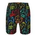 thumbnail image 4 of Kdxio Play Game Start Pattern Mens Casual Shorts - Drawstring Summer Beach Sports Shorts for Men, 4 of 9