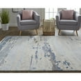 thumbnail image 5 of 4' X 6' Blue Gray And Ivory Wool Abstract Tufted Handmade Stain Resistant Area Rug, 5 of 10