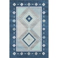 thumbnail image 2 of Addison Rugs Mayfield Washable Southwest Aztec Blue Rectangle Rug, 9' x 12', 2 of 6