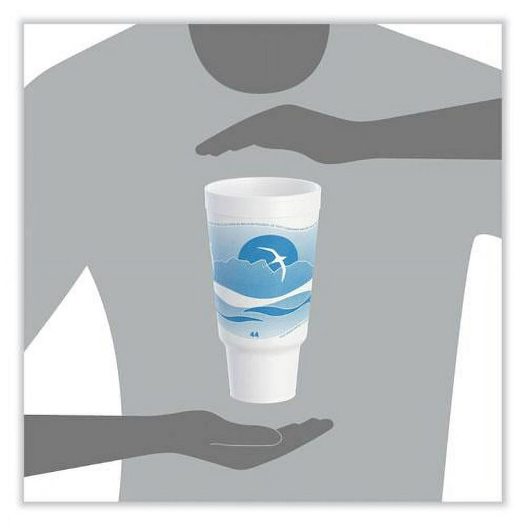 Dart® Horizon® Foam Cup - 44 oz. Flush, Ocean Blue