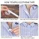 thumbnail image 5 of Cinta adhesiva de doble cara para ropa, cinta adhesiva para ropa extra fuerte durante todo el día, cinta de moda versátil para tela, vestido, tela, dobladillo, cinta transparente., 5 of 5