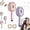 PInk+Purple, variant on Smart Electric Spray Hair Brush, Portable Rechargeable Cool Mist Hairbrush with Easy Clean Design, Ionic Anti-Static Detangler & Scalp Care Gift for Hair Growth (Pink)