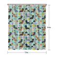 thumbnail image 5 of Dachshund Dog and Pizza Shower Curtain 72"x84" ,Bathroom Decorative Shower Curtains Set with 12 Hooks,Modern Waterproof Washable Shower Curtain, 5 of 6