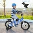 thumbnail image 2 of Costway 16'' Kid's Bike with Removable Training Wheels & Basket for 4-7 Years Old Skyblue, 2 of 9