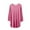 Hot Pink, variant on yillto Plus Size Women's Tunic 3/4 Sleeve Clothes Top V Neck Pleated Blouse Flowy Long Shirts XL-5XL