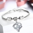 thumbnail image 1 of SIfdSeng Family Member Bracelet Family Bracelet Alloy Lettering Bracelet Great Wishes Bracelet Couple Bracelets Bracelet Stack for Women with Watch Small Beads for Bracelets, 1 of 2