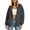Dark Gray, variant on BXJX Womens Hoodies with Drawstring, Full Zip Casual Long Sleeve Spring Fall Jackets with Pockets Gray Size S-2XL