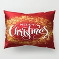 thumbnail image 1 of onlyliua ¡ ¡Promoción de Temporada! Funda de Almohada Decorativa para El Hogar, Funda de Almohada Larga con Letras Navideñas, 1 of 2