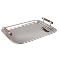 thumbnail image 1 of Leeber 73019 22 x 15.5 in. Large Rectangle Tray with Wood Handle, 1 of 1