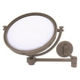thumbnail image 5 of 8 Inch Wall Mounted Extending Make-Up Mirror with Smooth Accents - Matte Gray / 4X, 5 of 11