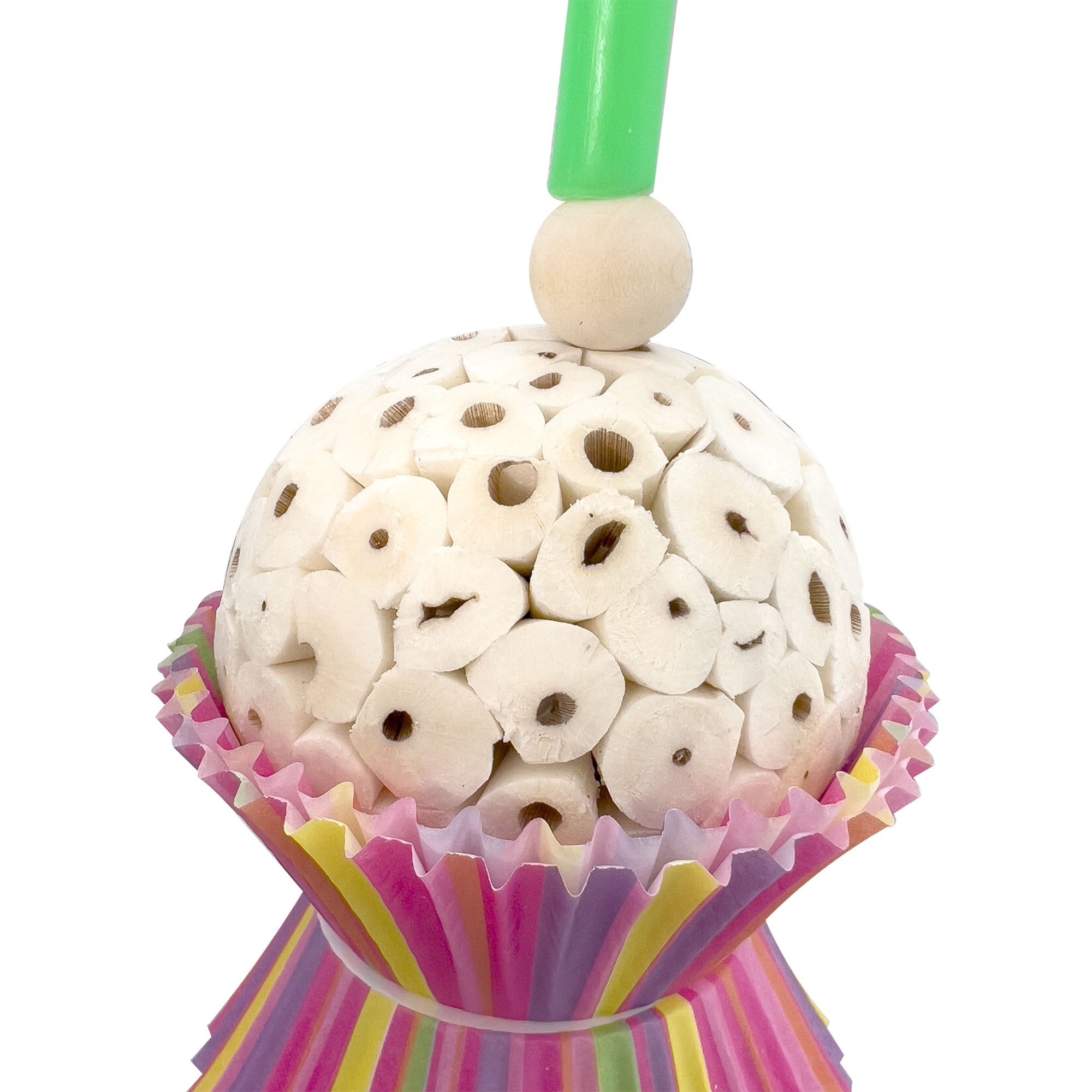 1563 Tutu Chew Three Natural Shredding Sola Mandarin Bird Toys by M&M