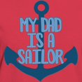 thumbnail image 3 of CafePress - US Navy My Dad Is A Sailor Women's Dark T Shirt - Women's Traditional Fit Dark T-Shirt, 3 of 4