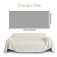 thumbnail image 2 of Eurhowing Velvet Couch Cover, Non-Slip Sofa Slipcover Blanket, Soft Cozy Washable Furniture Protector for Pets & Family, 71"×134" Off-White, 2 of 10
