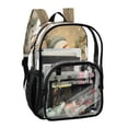 thumbnail image 2 of PVC Transparent Backpacks Clear Backpack for Travel and Outings Light Green Smiling Snowman, 2 of 7