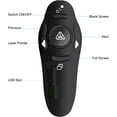 thumbnail image 3 of Wireless Presenter Presentation Clicker with Red Laser Pointer, 2.4GHz RF Wireless Presentation Remote PPT Clicker for Powerpointer Works for Windows/MAC/Linux, 3 of 7