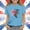 Blue, variant on Babcutegg Independence Day Patriotic Graphic T-Shirt With Soft Cotton Fabric, Classic Round Neck And Short Sleeves For Everyday Wear Black Size 12