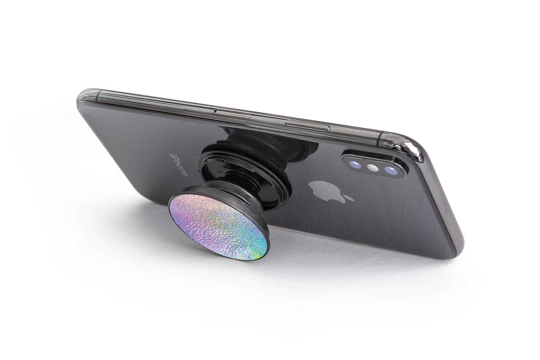 SpinPop Cell Phone Pop Grip Holder, Holographic Crinkle Design