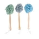 thumbnail image 1 of 3 cepillos de baño de madera con mango largo, para ducha, toallas y fregadores de flores (gris, azul y verde), 1 of 7