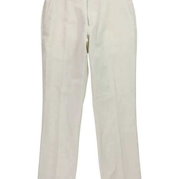 Perry Ellis Mens Linen Suit Dress Pants Slacks, Beige, 36W x 32L