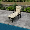 thumbnail image 3 of Jordan Manufacturing 72" x 22" Multicolor Floral Rectangle Chaise Lounge Outdoor Seating Cushion, 3 of 12