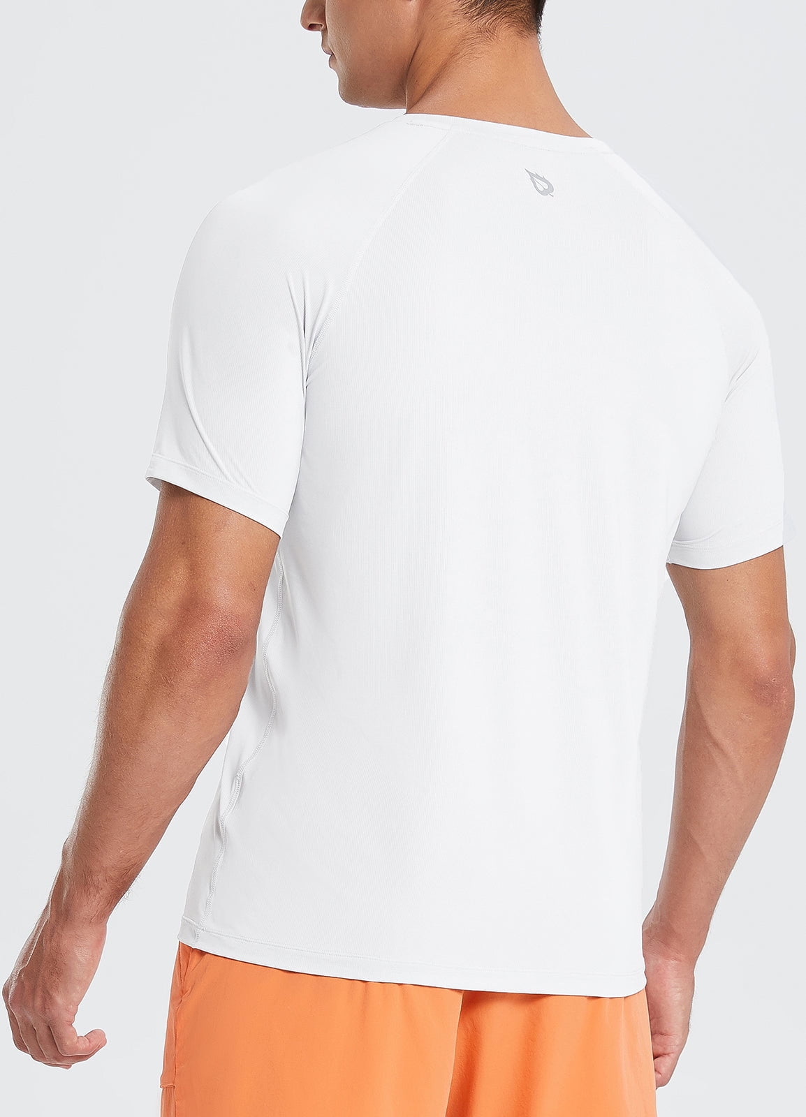 Teen Men Cotton Short Sleeve T-Shirts Sport Fitness Crew Neck Tee Tops