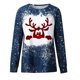 thumbnail image 4 of ICHUANYI Liquidación Moda Navidad Mujeres Imprimir Manga Larga Cómodo Transpirable Camisa Tops ICHUANYI WER202308245544, 4 of 5