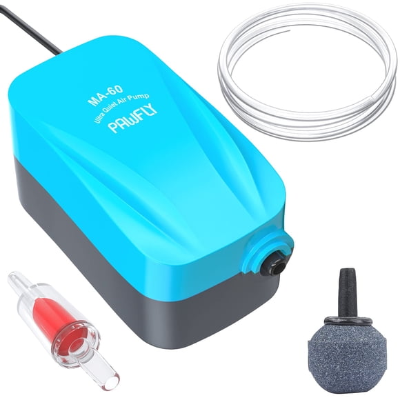 Bomba de aire Pawfly MA-60 Aquarium 20-150 L/h para tanques de 20-75 L