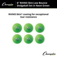 thumbnail image 3 of Champion Sports Rhino Skin Dodgeball (Set of 6, Neon Green, 6"), 3 of 3