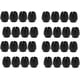 thumbnail image 1 of Protectores redondos para muebles de sillas, 12-17 mm, fundas de goma negras, cojines de silicona para patas de silla, paquete de 32, 1 of 5