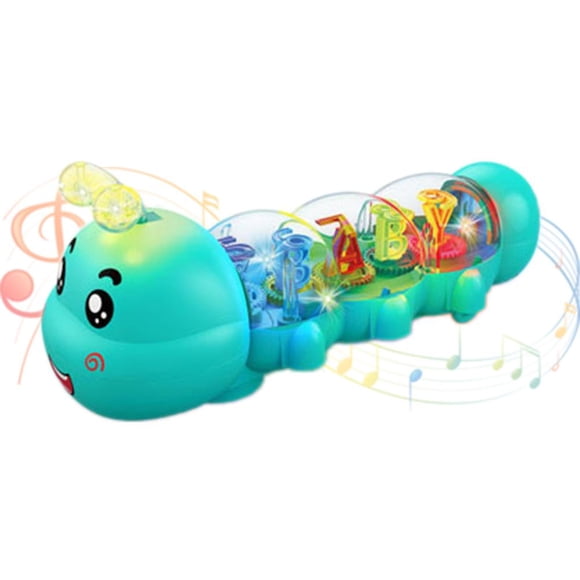 Caterpillar Crawling Toy, Caterpillar Design Tummy Time Toy with Light & Music Musical Light Up,CrawlingToy, Interactive Tummy Time Toys,Moving Crawlings Baby Toys for Early Learning and Play