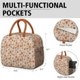 thumbnail image 6 of Flower Lunch Bag for Women Men Reusable Insulated Lunch Bags, Leakproof Cooler Food Lunch Tote Bag, Large Capacity Lunch Box for Work School Travel Picnic, 6 of 7