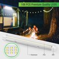 thumbnail image 2 of RV 2PCS 12V Barra de luz LED interior Iluminación del automóvil 108LED con interruptor de encendido/apagado para camioneta, camping, camión, barco (2PCS), 2 of 5
