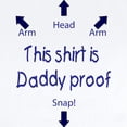 thumbnail image 2 of CafePress - Daddy Proof Blue Body Suit - Baby Light Bodysuit, Size Newborn - 24 Months, 2 of 4