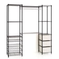 thumbnail image 2 of HSS Steel Modular Freestanding Closet Organizer, 18"Dx74"Wx82"H, Black, 2 of 5