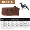 thumbnail image 2 of Toalla de baño para perros con capucha, absorbente de primera calidad, toalla para mascotas de secado rápido para viajes de baño y playa, toalla de baño lujosa y suave, 2 of 5