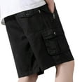 thumbnail image 6 of Youmylove Mens Casual Shorts Solid Color Workwear With Multiple Pockets Men Leisure Loose Trendy Comfortable Sports Business Shorts Swimmming Beach Shorts, 6 of 6