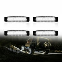 4pcs Pack White 6LED Rock Lights Semaphore For Jeep Offroad Truck RZR ATV UTV US