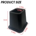 thumbnail image 2 of 6 Inch Bed Risers, Heavy Duty Furniture Risers for Desk, Chair, Table or Sofa, Couch Lift Risers 4 pack Black, 2 of 6